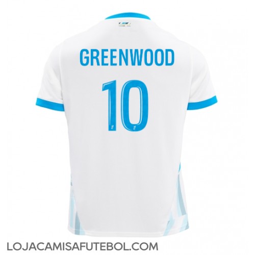 Camisa de Futebol Olympique de Marseille Mason Greenwood #10 Equipamento Principal 2024-25 Manga Curta